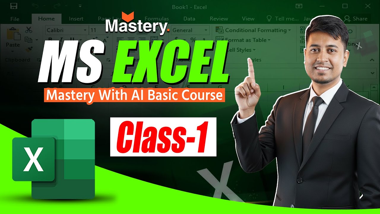 MS Excel Formatting Tutorial for Beginners | MS Excel with AI – Class 1