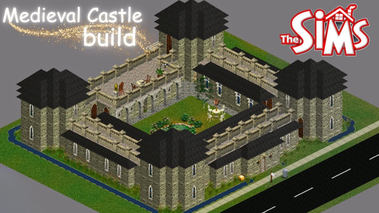 Building a small Medieval Castle in the Sims 1