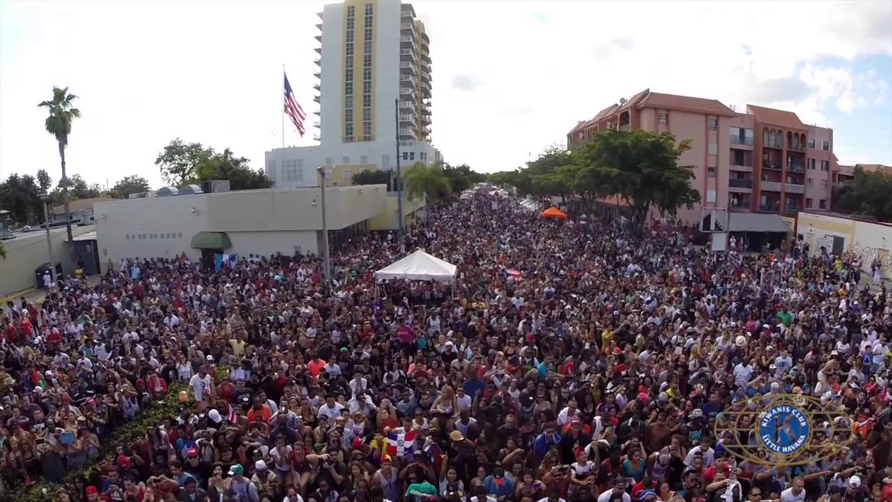 Calle Ocho 2014 - Drone View HD Video