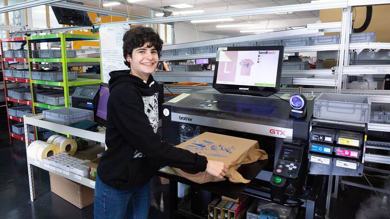 Print on demand: how a sustainable t-shirt printing factory works