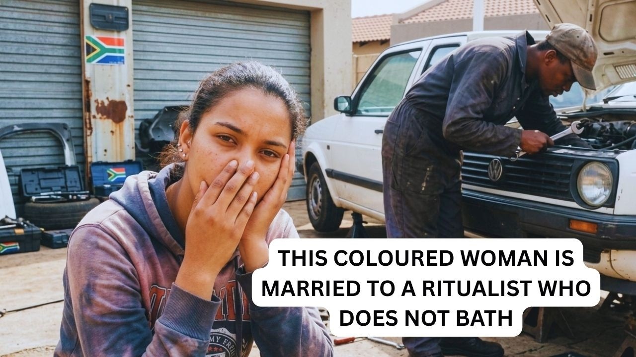 THIS COLOURED WOMAN IS MARRIED TO A RITUALIST WHO DOES NOT BATH