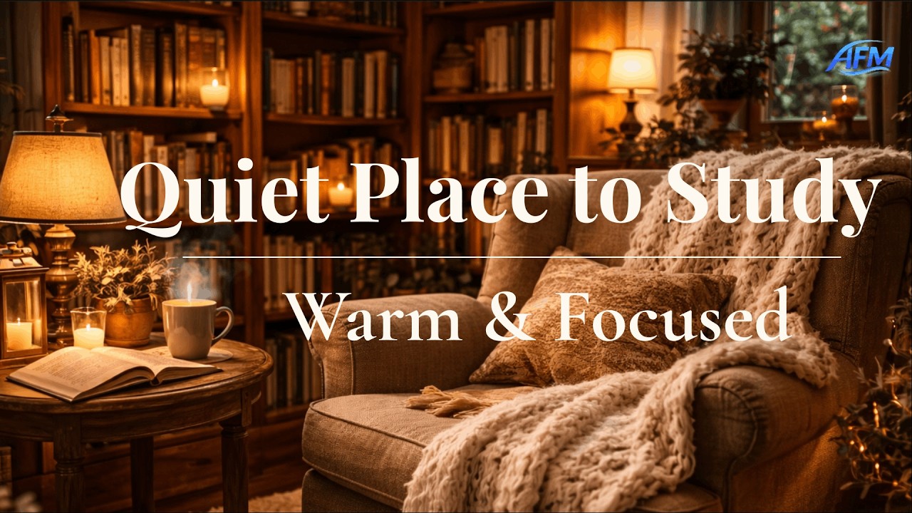 A Warm Place to Study  3 Hours of Calm, Cozy Ambience