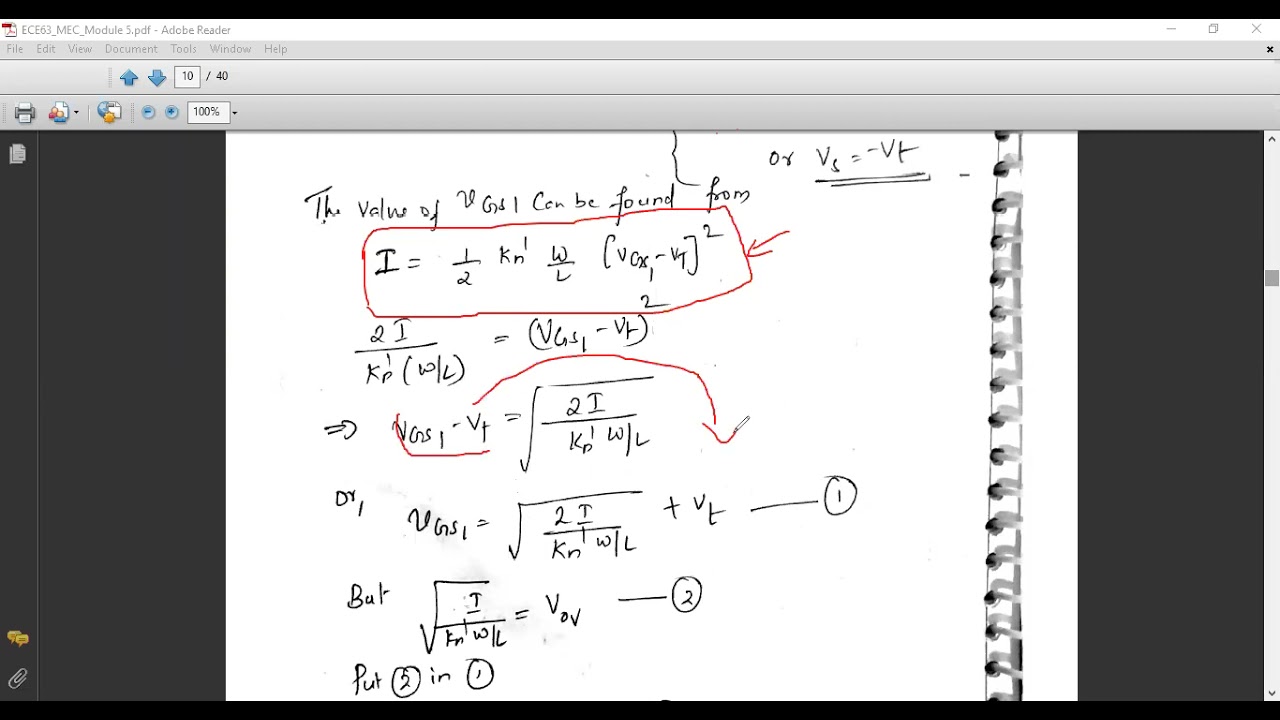 Microelectronic Circuits_Differential mode range_Class 46 Part 1