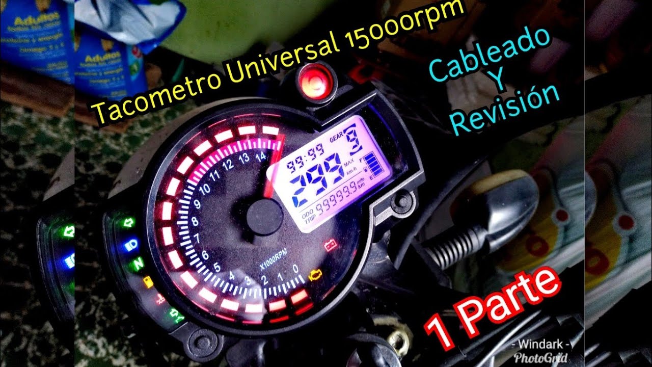 Tacometro ó tablero universal 15000rpm ó Ss182  Parte 1