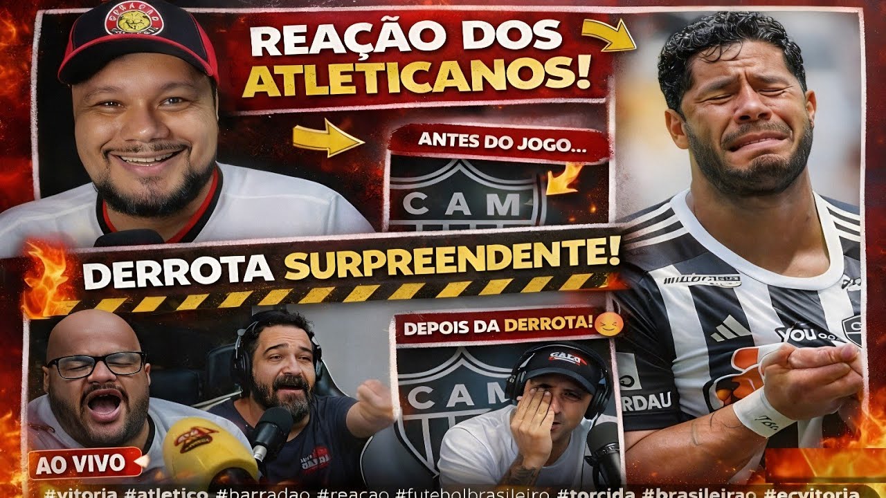 😂 VAMOS RIR! ATLETICANOS ESTAVAM CONFIANTES, MAS SAÍRAM FRUSTRADOS COM DERROTA PARA O VITÓRIA 😱🔴⚫