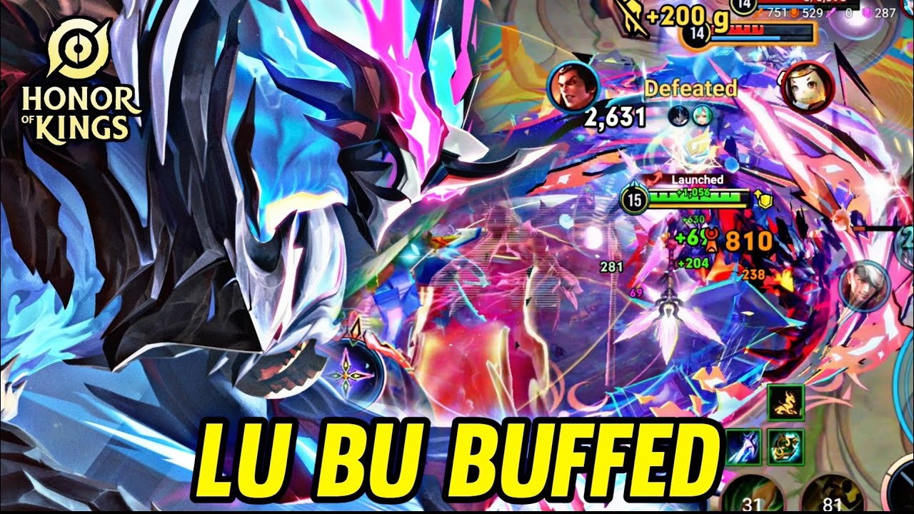 HOK : LU BU BUFFED NEW PATCH - HONOR OF KINGS