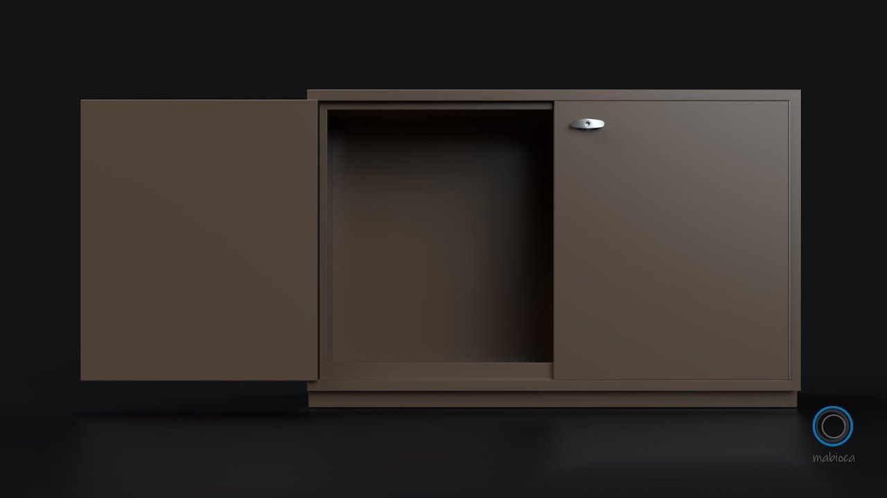 Modeling a Simple Cabinet in Maya