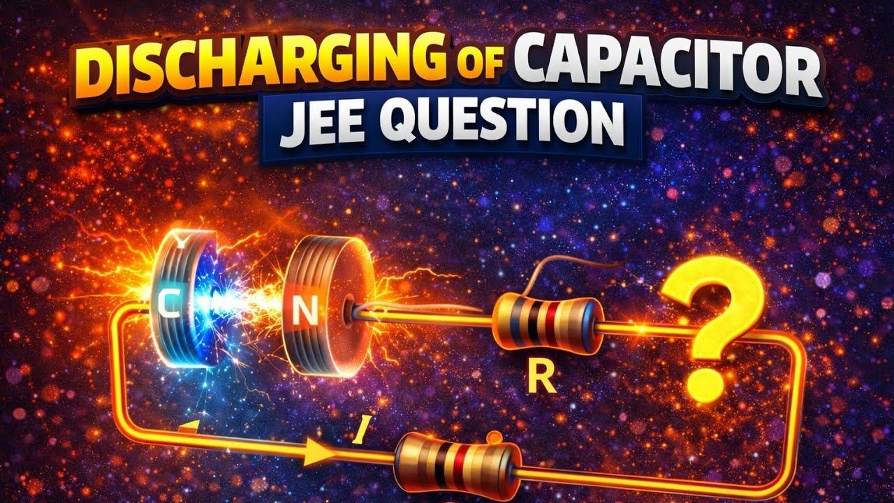 DISCHARGING OF CAPACITOR JEE MAINS LEVEL QUESTION 💪