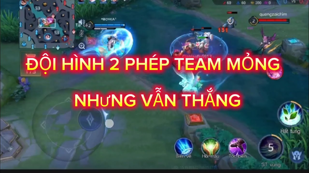 ĐỘI HÌNH HAI PHÉP TAEM MỎNG NHƯNG VẪN THẮNG