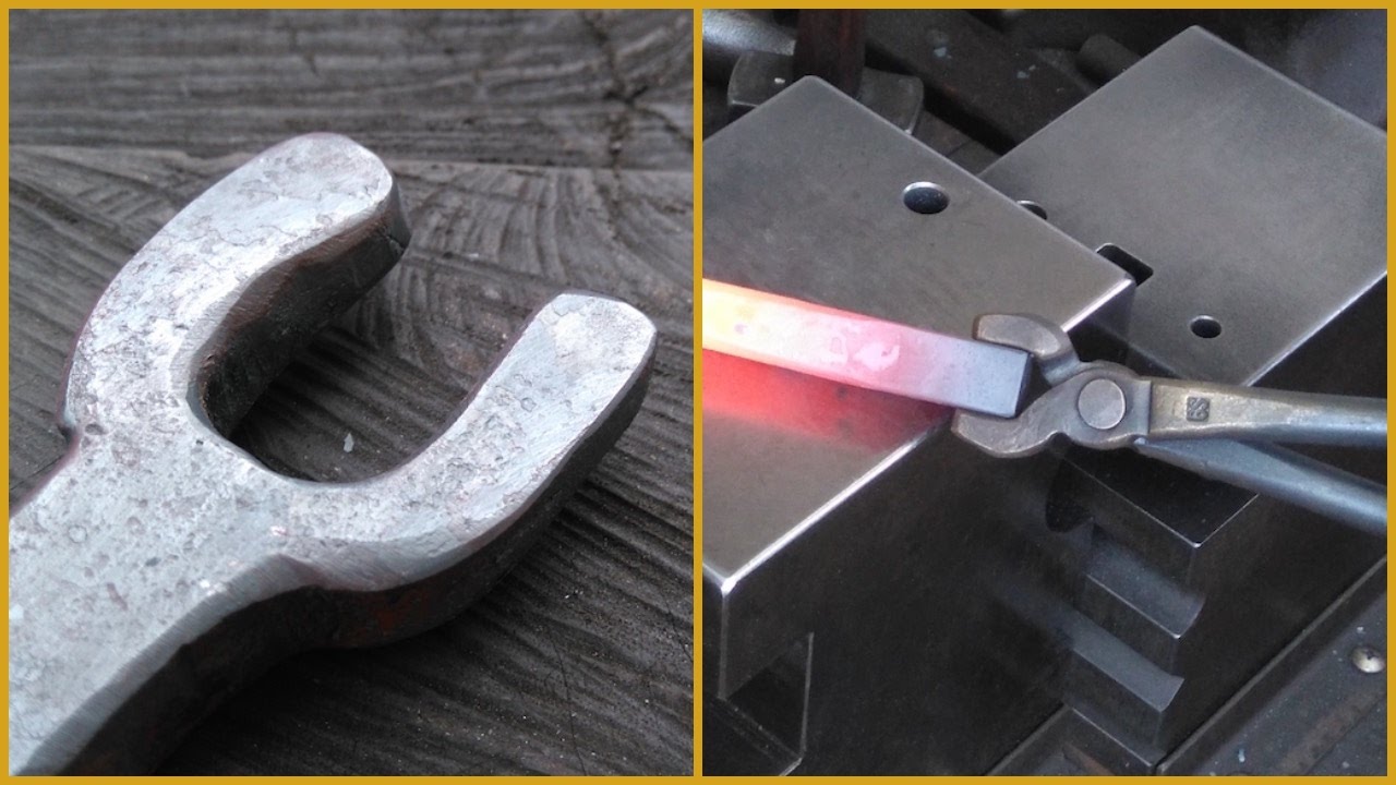 Ковка гибочной вилки — изготовление инструмента Blacksmith Hardy Hole