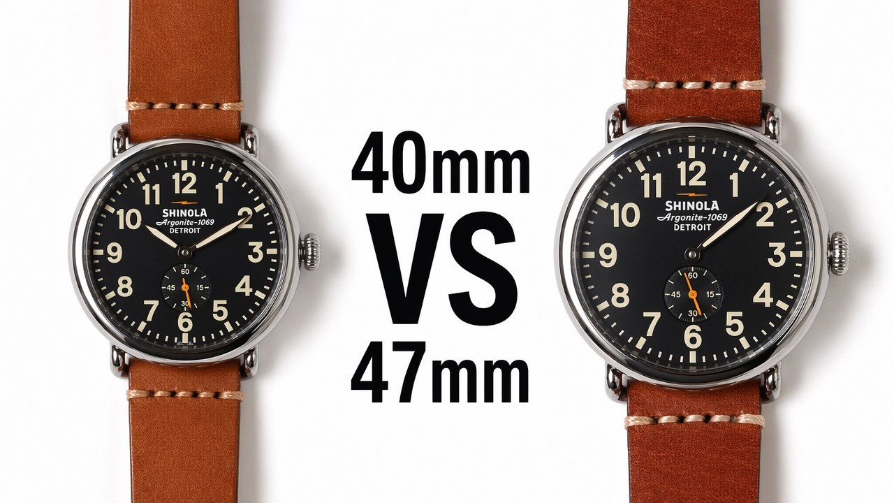 40mm VS 47mm Shinola Runwell