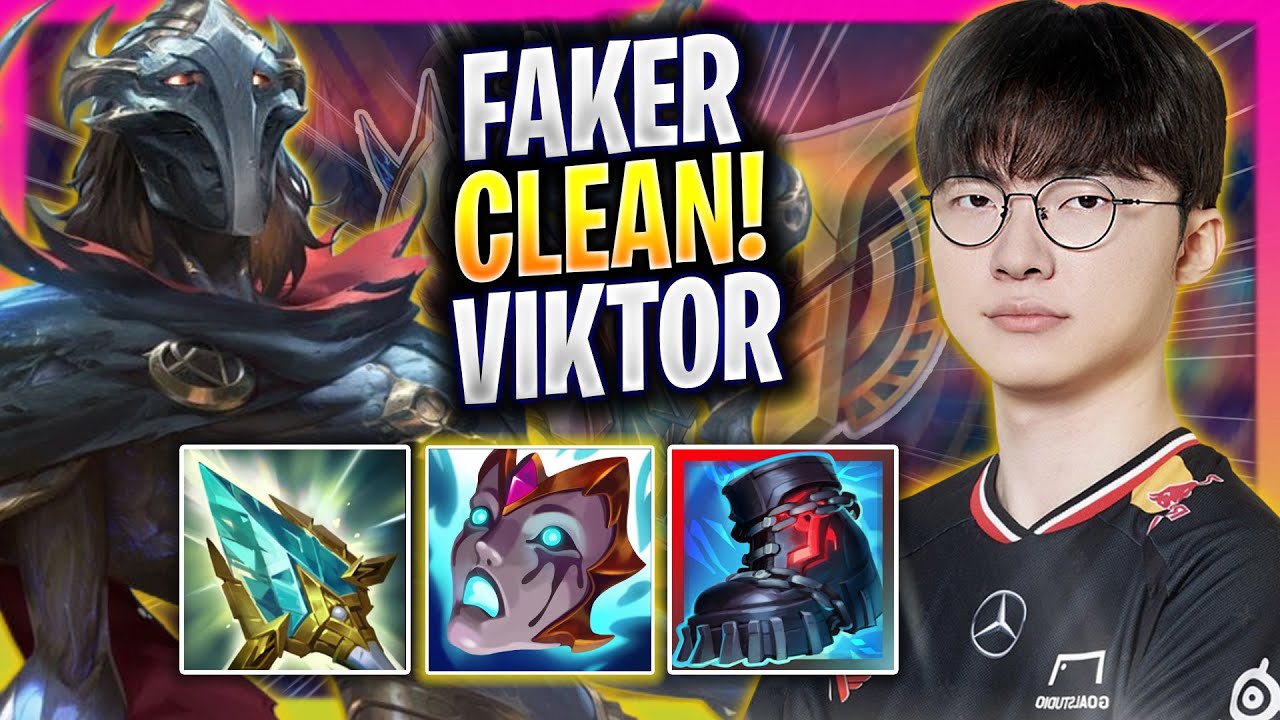 FAKER IS SUPER CLEAN WITH VIKTOR! - T1 Faker Plays Viktor MID vs Neeko! | Season 2025