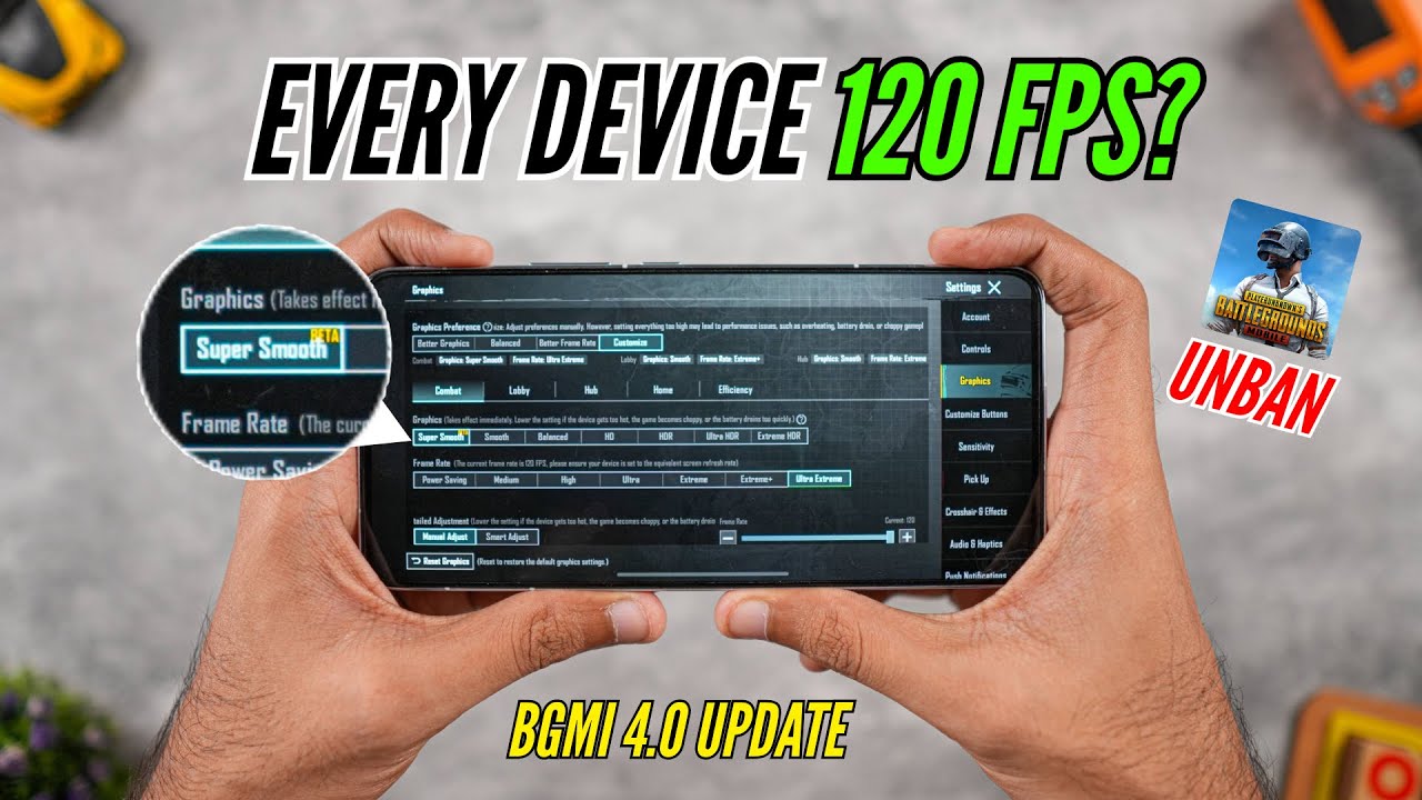 All Device Will Get 120 FPS? BGMI 4.0 Super Smooth Graphics | PUBG Unban? 🤔
