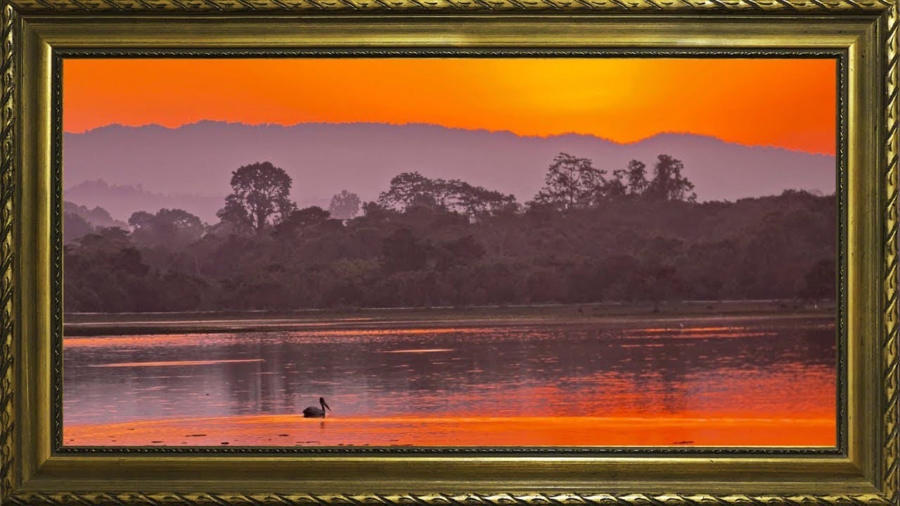 Peaceful Lake Sunset | 4K Nature Landscape Frame TV Art for Living Room