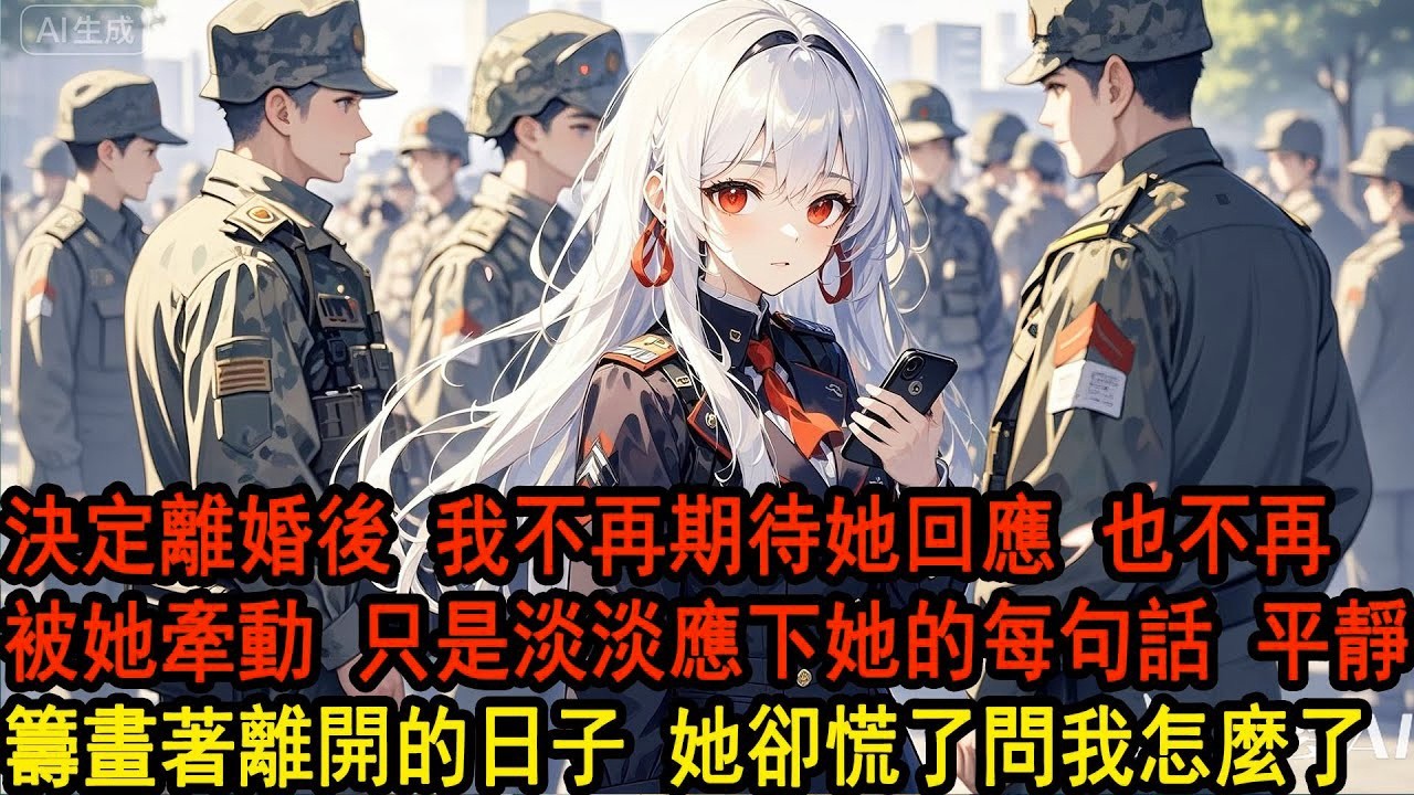 當軍官妻子柳如煙為了她的救命恩人，一耳光把我扇翻在地的時候。死心塌地愛了她8年的我突然清醒過來了。我很平靜地向法院提起了離婚訴訟，了斷了和柳如煙的最後一絲聯繫，她卻慌了