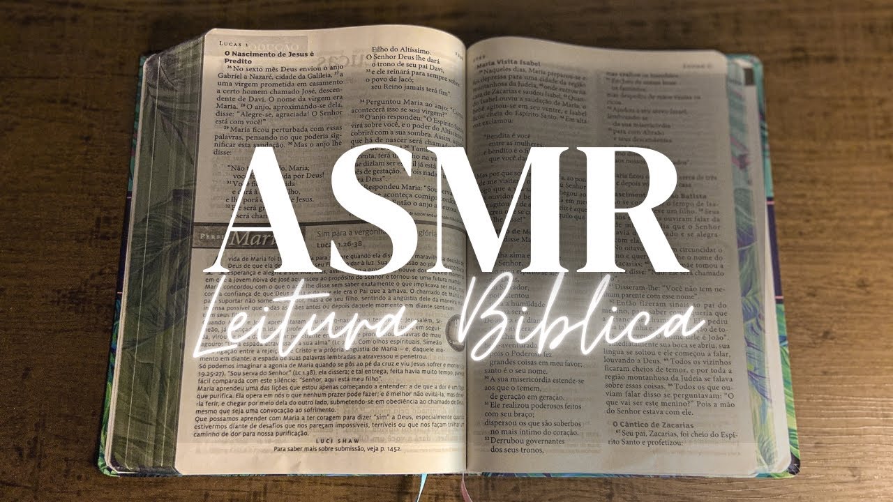 ASMR CRISTÃO | Lendo Lucas Até Você Dormir 🌙✨ (Parte 5)