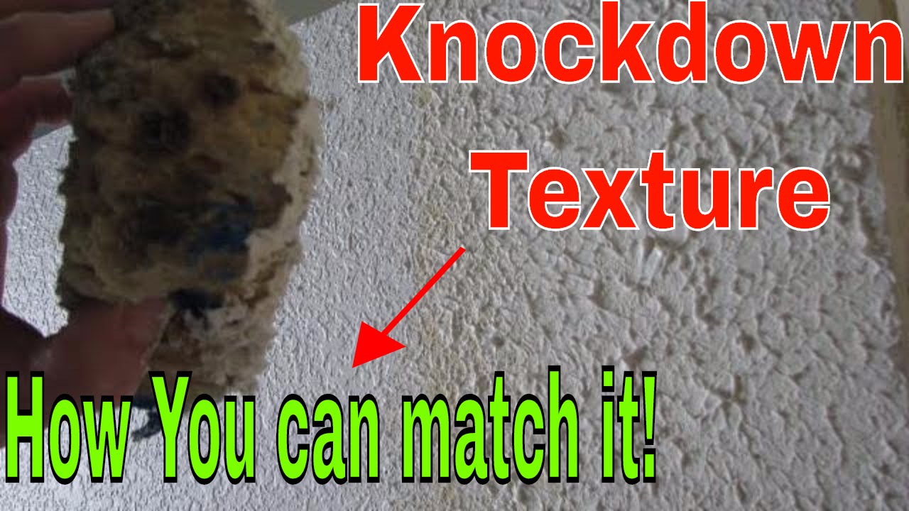 How to match knockdown texture on a drywall repair
