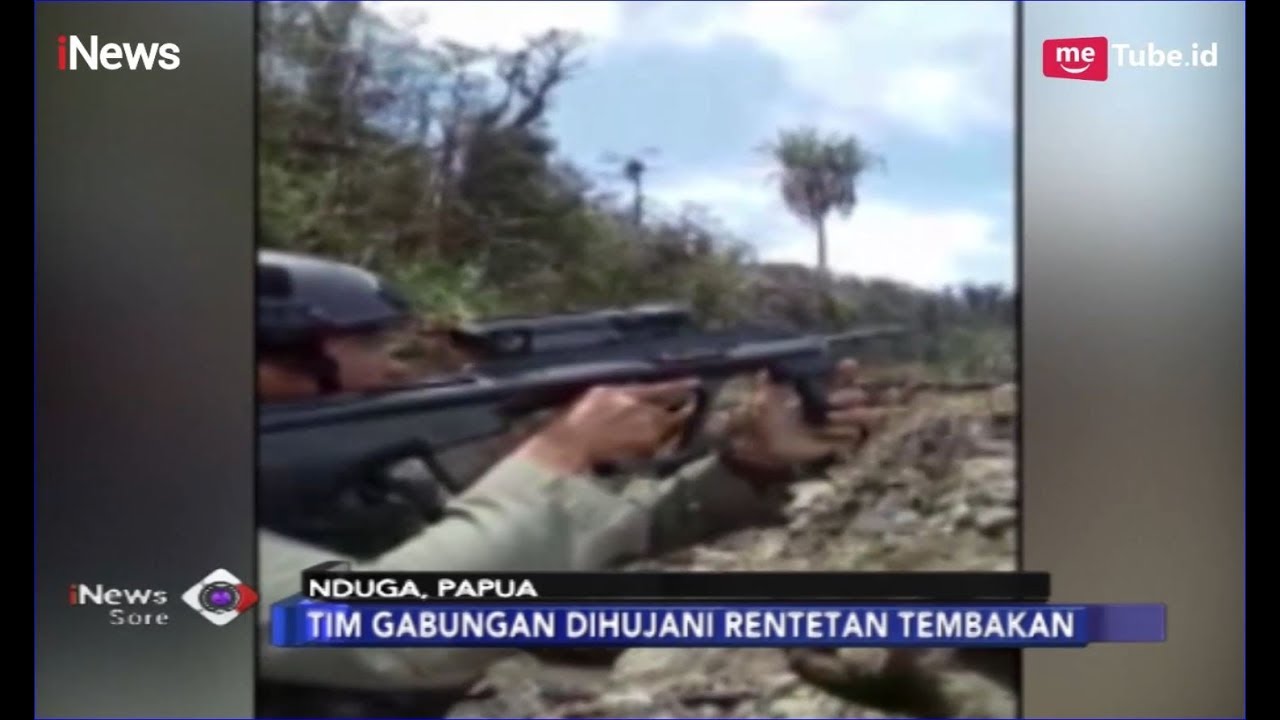 Video Amatir Tim Gabungan TNI-POLRI Kontak Tembak dengan KKB di Nduga, Papua - iNews Sore 08/03