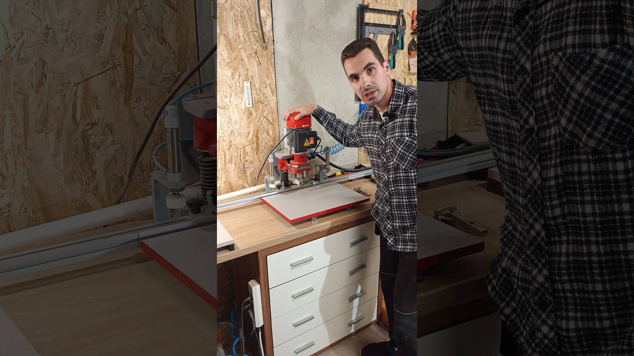 Wiertarka do zawias&oacute;w Holzmann 🛠️ #stolarz #carpenter #woodworking #meblenawymiar #tools #drill