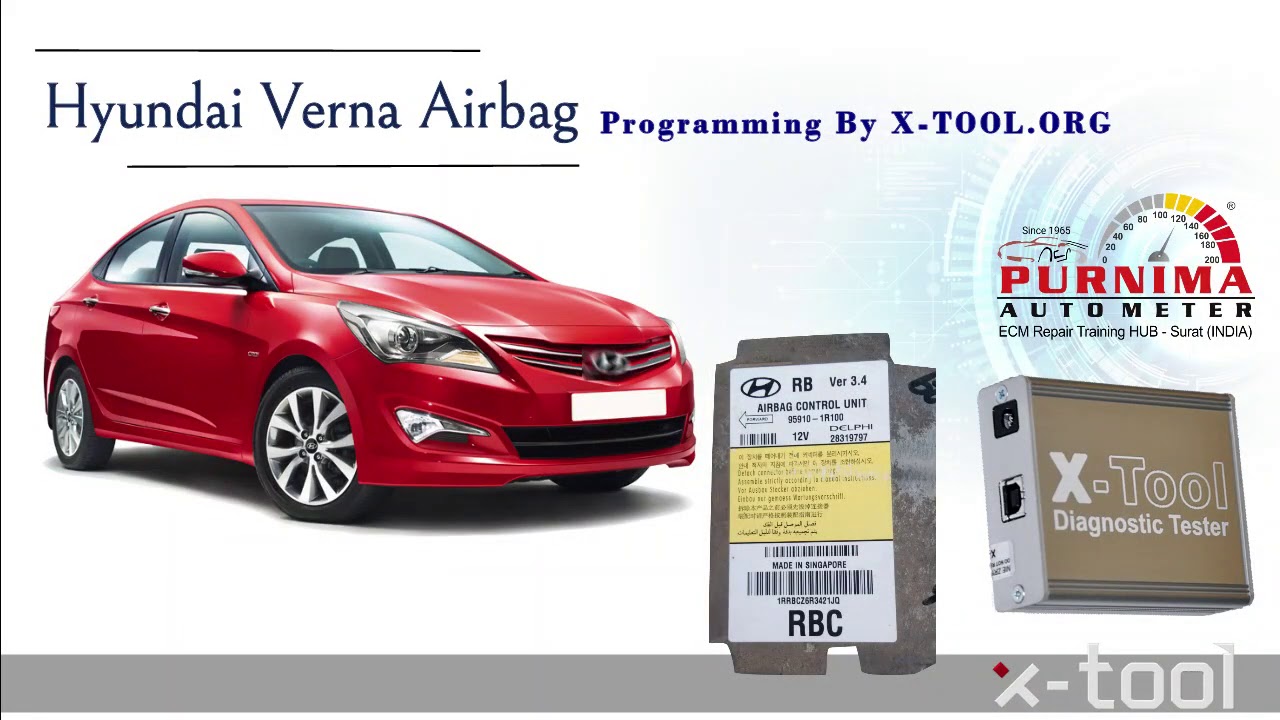 Hyundai Airbag Module programming by #www.x-tool.org programmer || Hyundai Airbag crash Clear