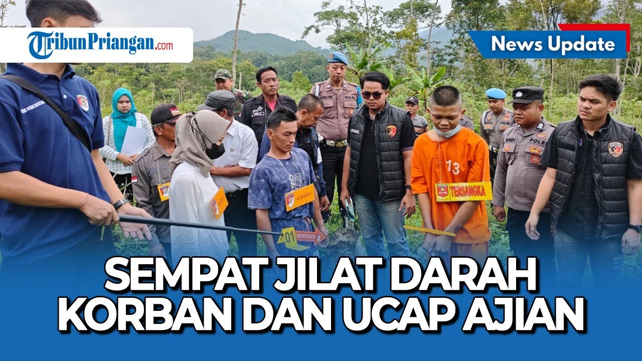 Sempat Jilat Darah Korban, Rekonstruksi Kasus Rajapati di Panawangan Ciamis