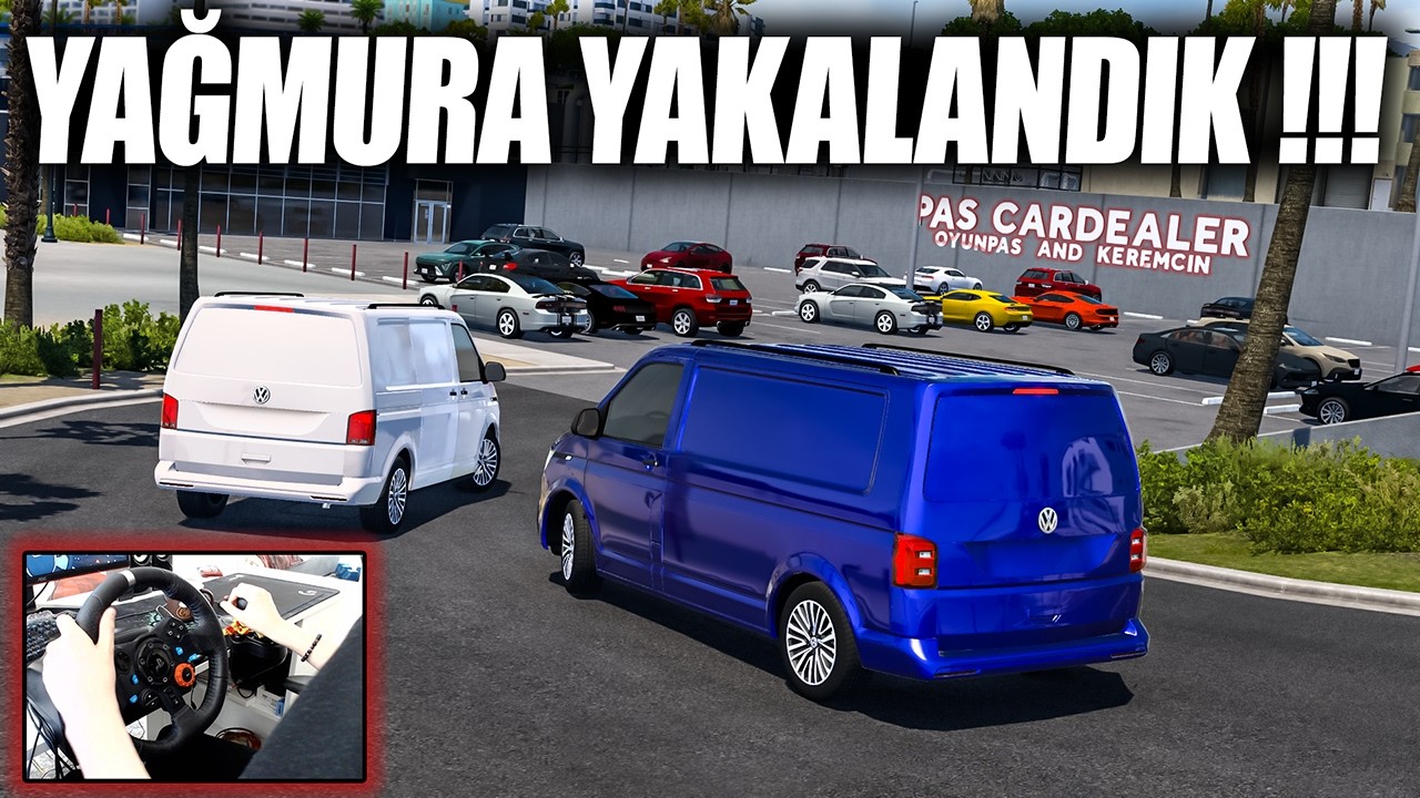 PLAKASIZ ARAÇLA MAL TAŞIYORUZ !!! @Oyun Pas VOLKSWAGEN TRANSPORTER ETS 2 MOD 1.54 [ Logitech G29 ]