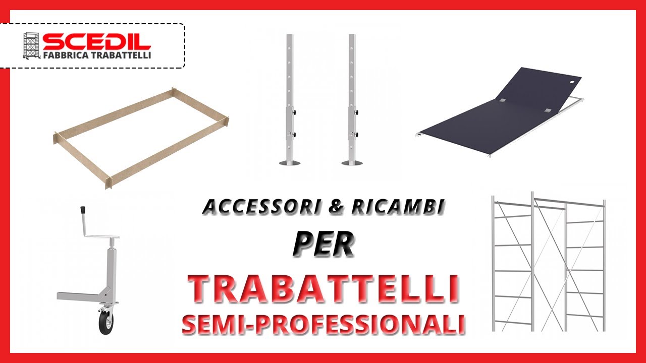Accessori & Ricambi per Trabattelli SEMI-PROFESSIONALI