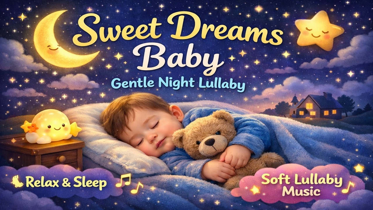 Dreamy Night Lullaby 🌙 Soft Baby Music for Deep Sleep