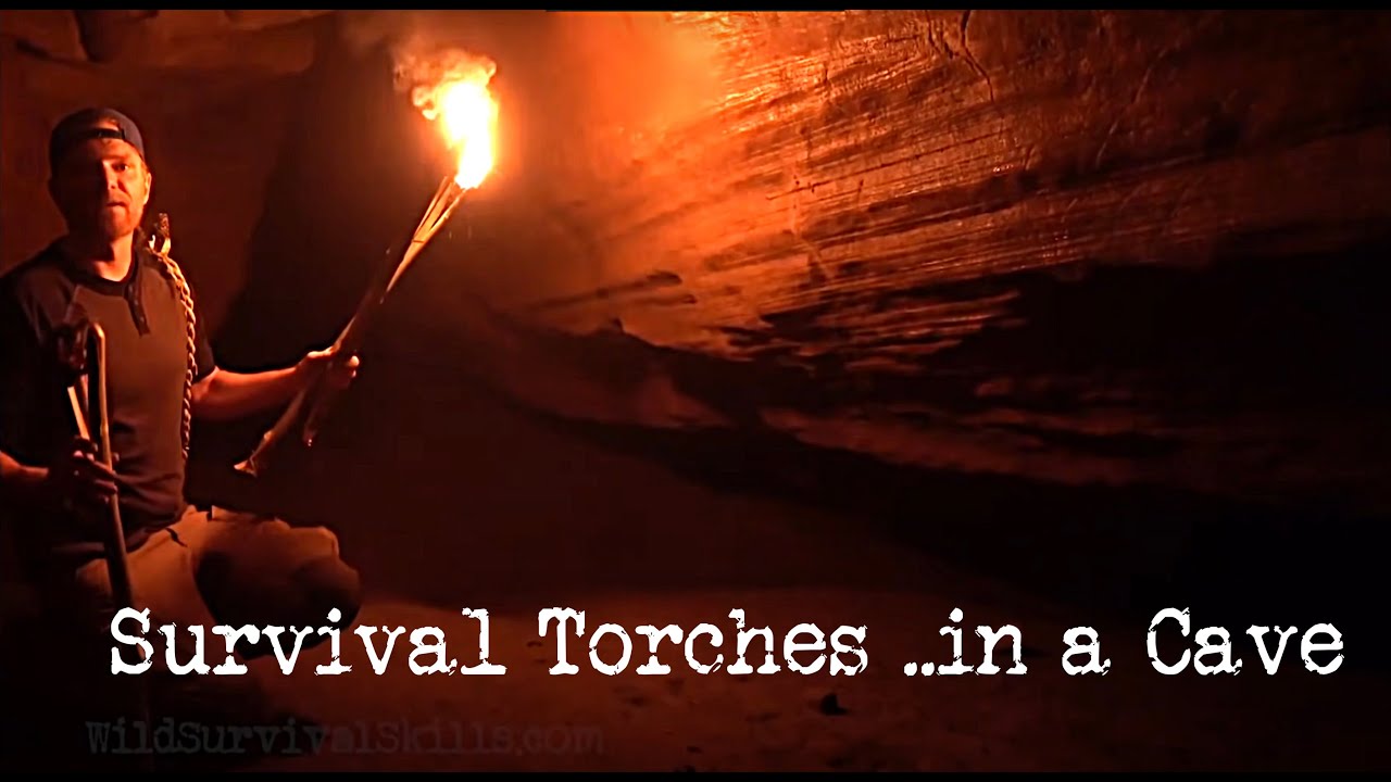 Primitive Survival Torches- Half mile deep in a cave