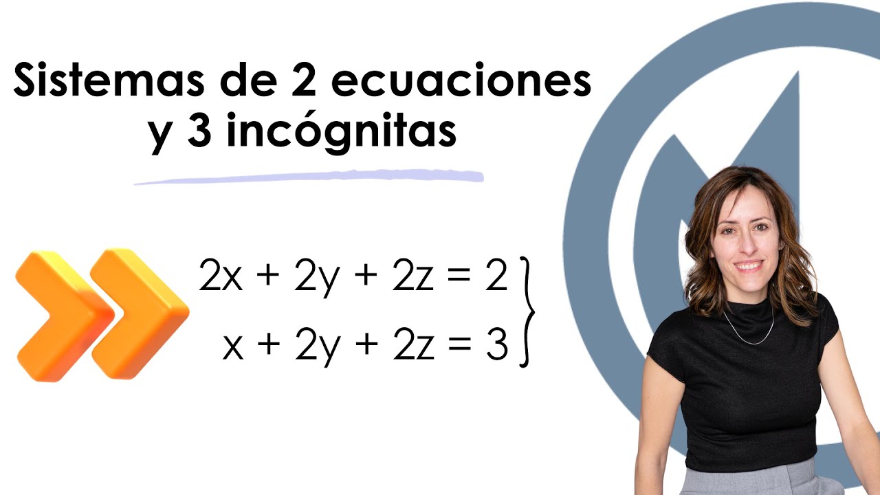 SISTEMA DE 2 ECUACIONES Y 3 INCÓGNITAS  POR GAUSS. MATEMÁTICAS