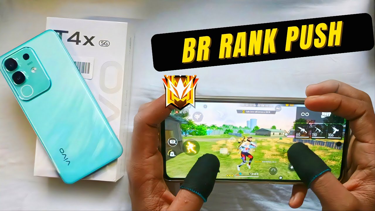 BR RANK PUSH WITH VIVO T4X 5G 😤#freefire #rankpush #vivot4x5g #handcam #solovssquad #gamingvideos 