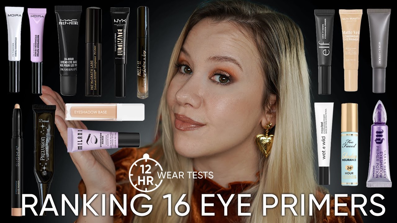 Ranking 16 Eyeshadow Primers | 12 Hour Wear Tests