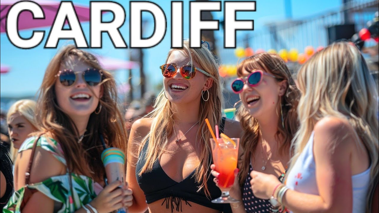 CARDIFF WALES, CARDIFF WALKING TOUR: HIGHLIGHTS OF THE WELSH CAPITAL, HEATWAVE WALK, 4K HDR