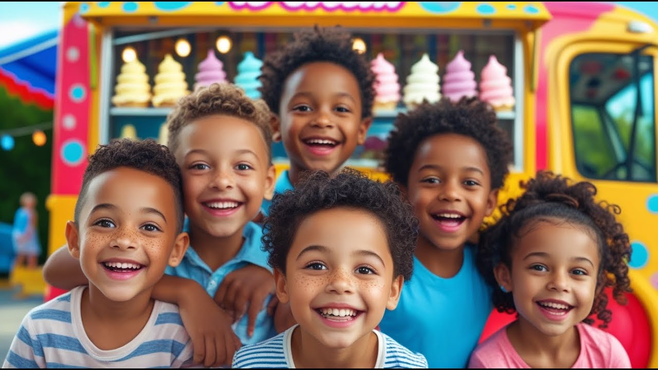 🍦🚚 Ice Cream Truck Song for Kids | 3D Animated Nursery Rhyme 🎶✨