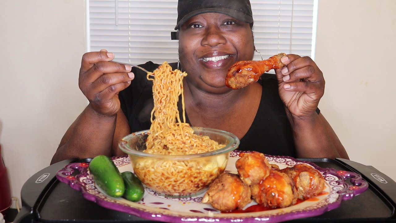 Fried chicken & Spicy noodles