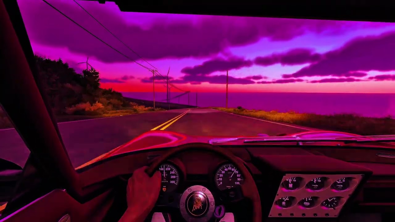 🌄🌉This Lamborghini Night Drive Feels TOO REAL… 🌌 | Moza R3 + Motorfest (4K)