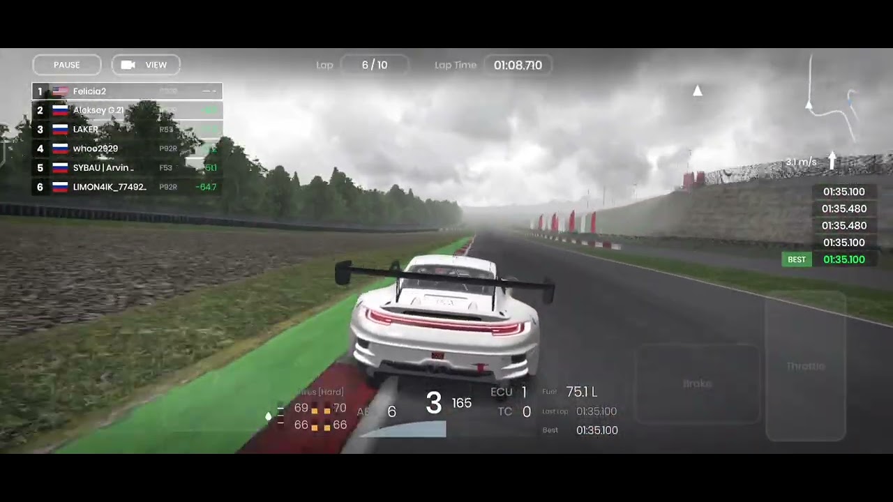 Saving Tire Technique Lift & Coast GT3 Tier 0 Nurburgring GP || Gran Velocita
