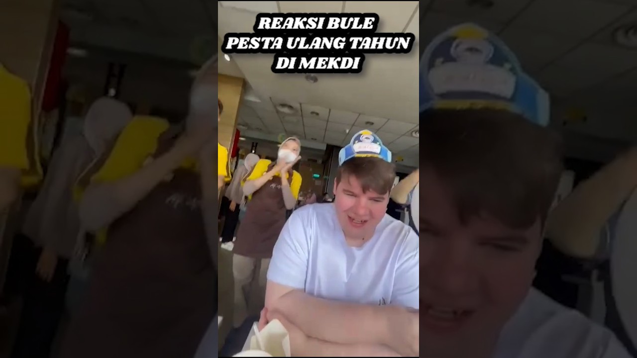 REAKSI BULE PESTA ULANG TAHUN DI MEKDI INDONESIA