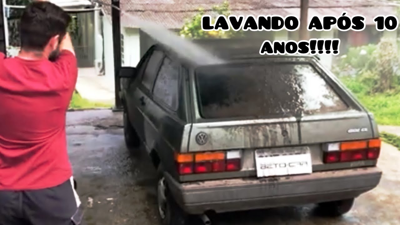 Gol ÚNICO DONO com 12.500km - Primeira lavagem após 10 anos.