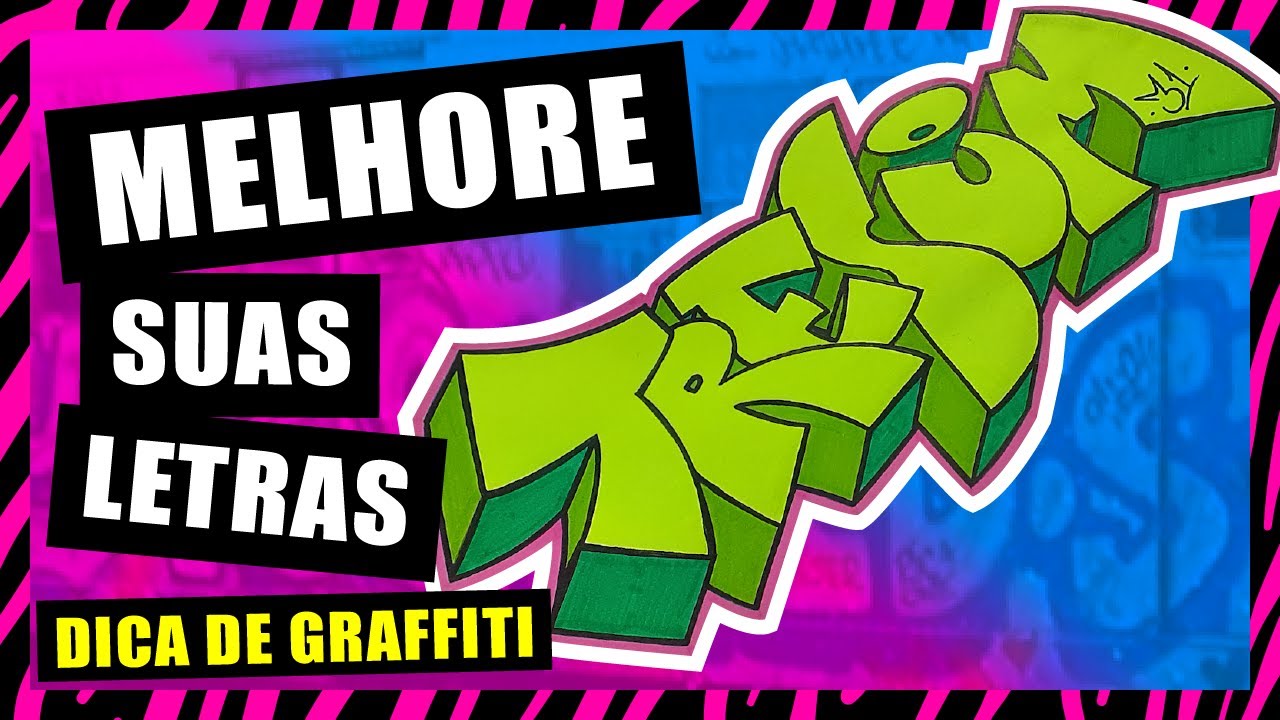 👌 DICA DE GRAFFITI - Caixa da Letra Colorida - TUTORIAL