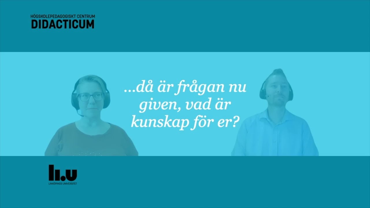 Vad &auml;r kunskap?