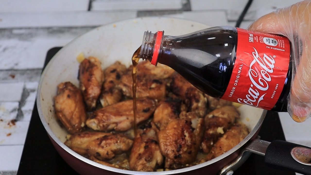 ADICIONEI COCA COLA NA ASA DE FRANGO E ME SURPREENDI, SEGREDO DE RESTAURANTE