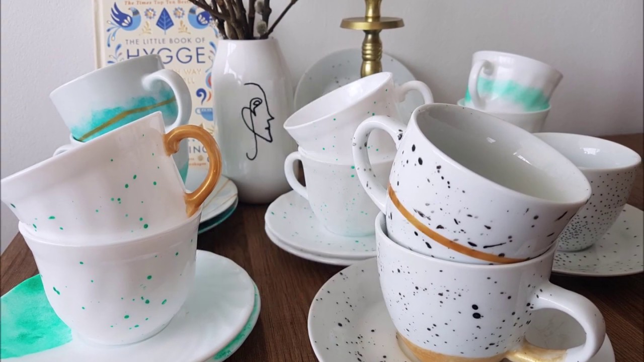 How to paint mugs at home? DIY hand painted mugs quick and easy!