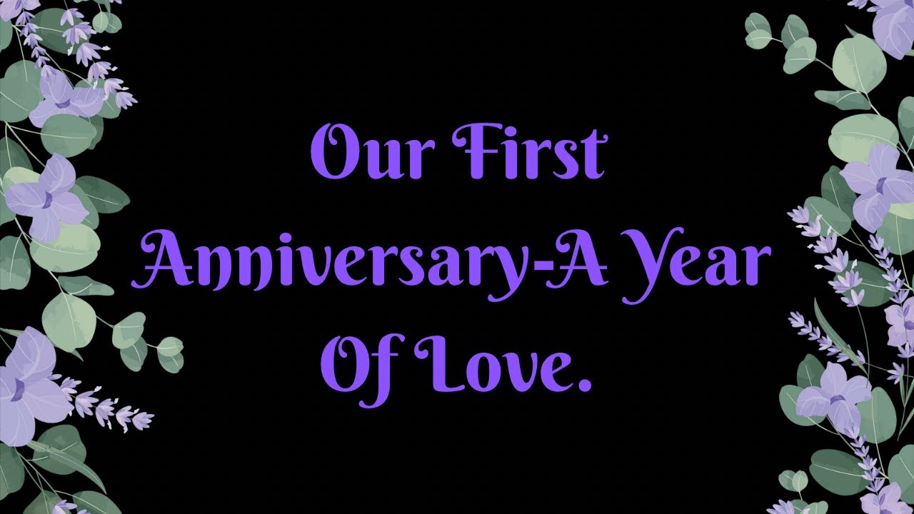Our First Wedding Anniversary — A Year of Love and Forever Together♥️
