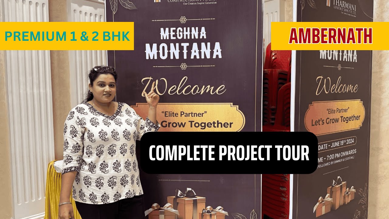 Call: 8055855866 | Tharwani Meghna Montana, Ambernath | Complete Project Tour | 1 & 2 Premium Homes
