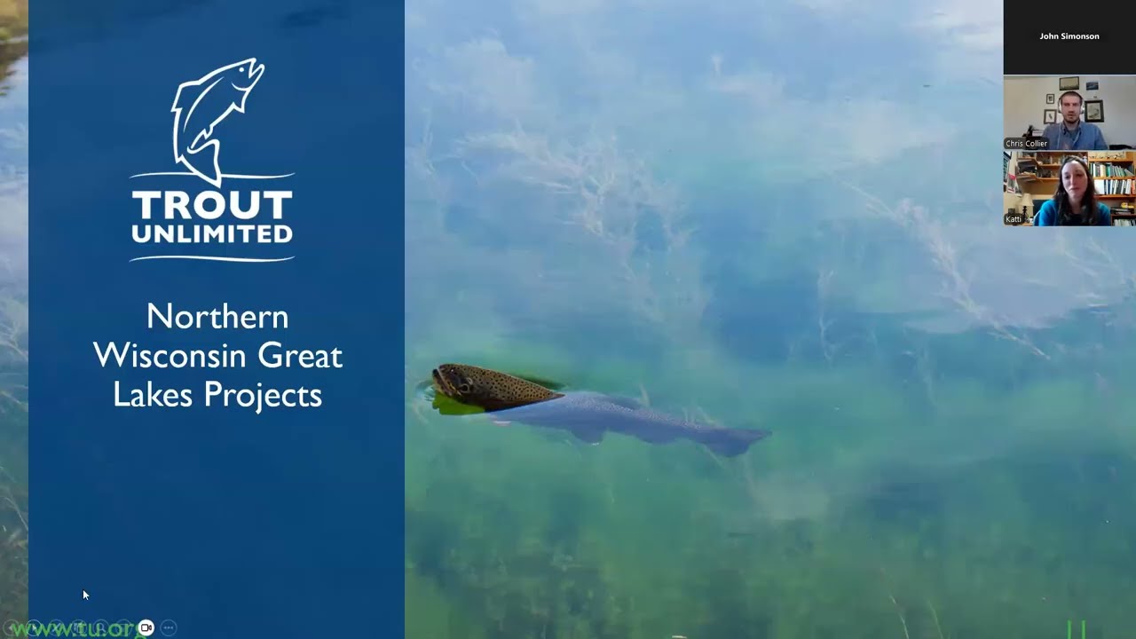 Great Lakes TU interview with Chris Collier and Katti Renik discussing their stream habitat work