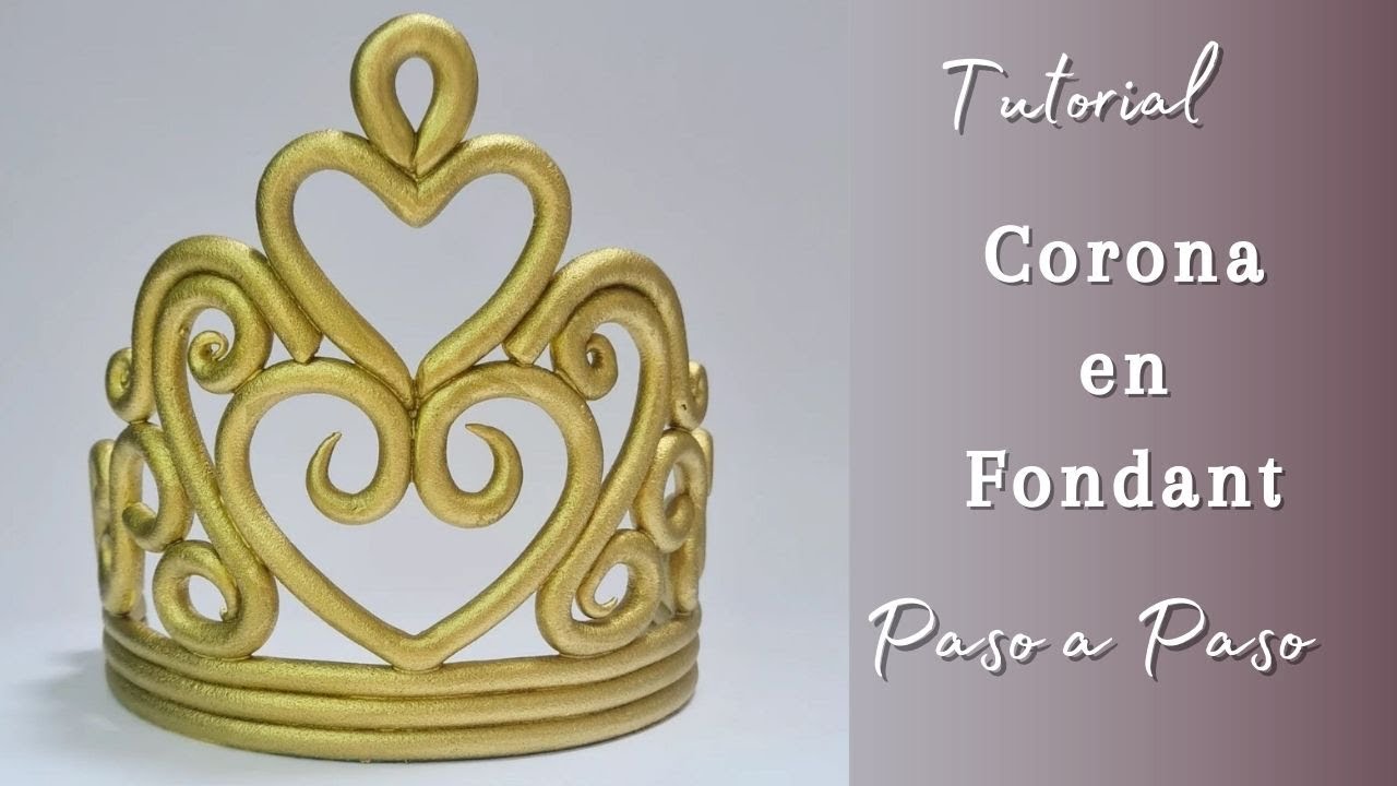Cómo hacer una Corona en Fondant // Fondant Crown// Figuras Fondant