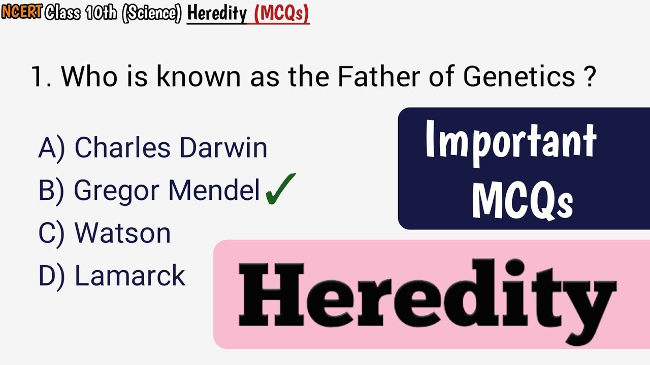 Class 10th |Heredity | Important MCQs| Science | Omtuition point 