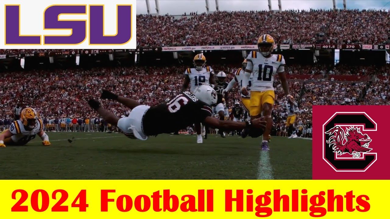 #16 LSU vs South Carolina Football Game Highlights 9 14 2024
