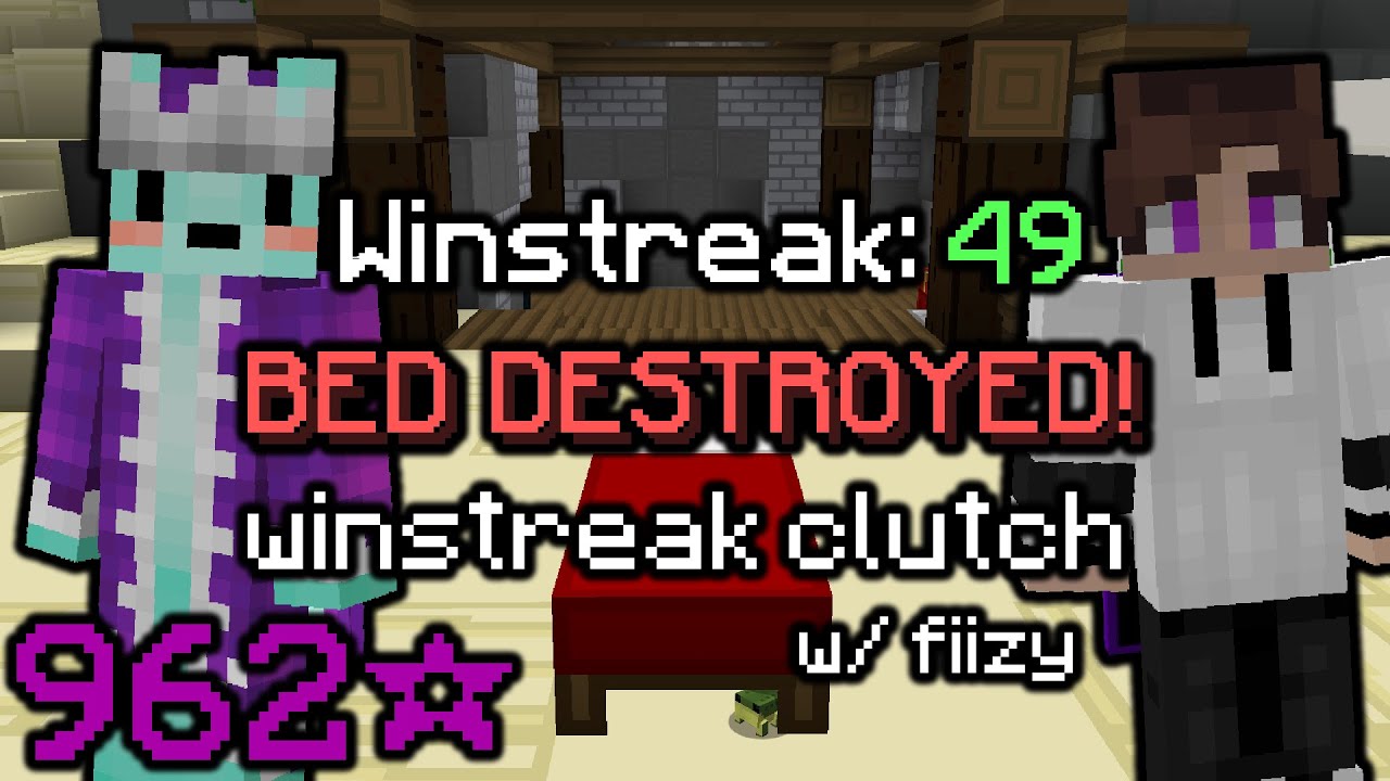 doubles winstreak clutch (bedwars) ft @Fiizy